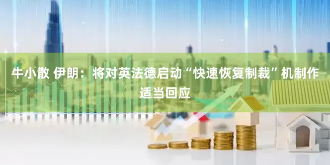 牛小散 伊朗：将对英法德启动“快速恢复制裁”机制作适当回应